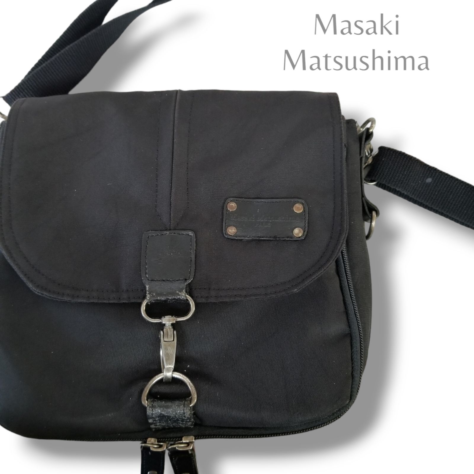 Masaki Matsushima ショルダーバッグ ブラック 鞄 AK15 - メルカリ