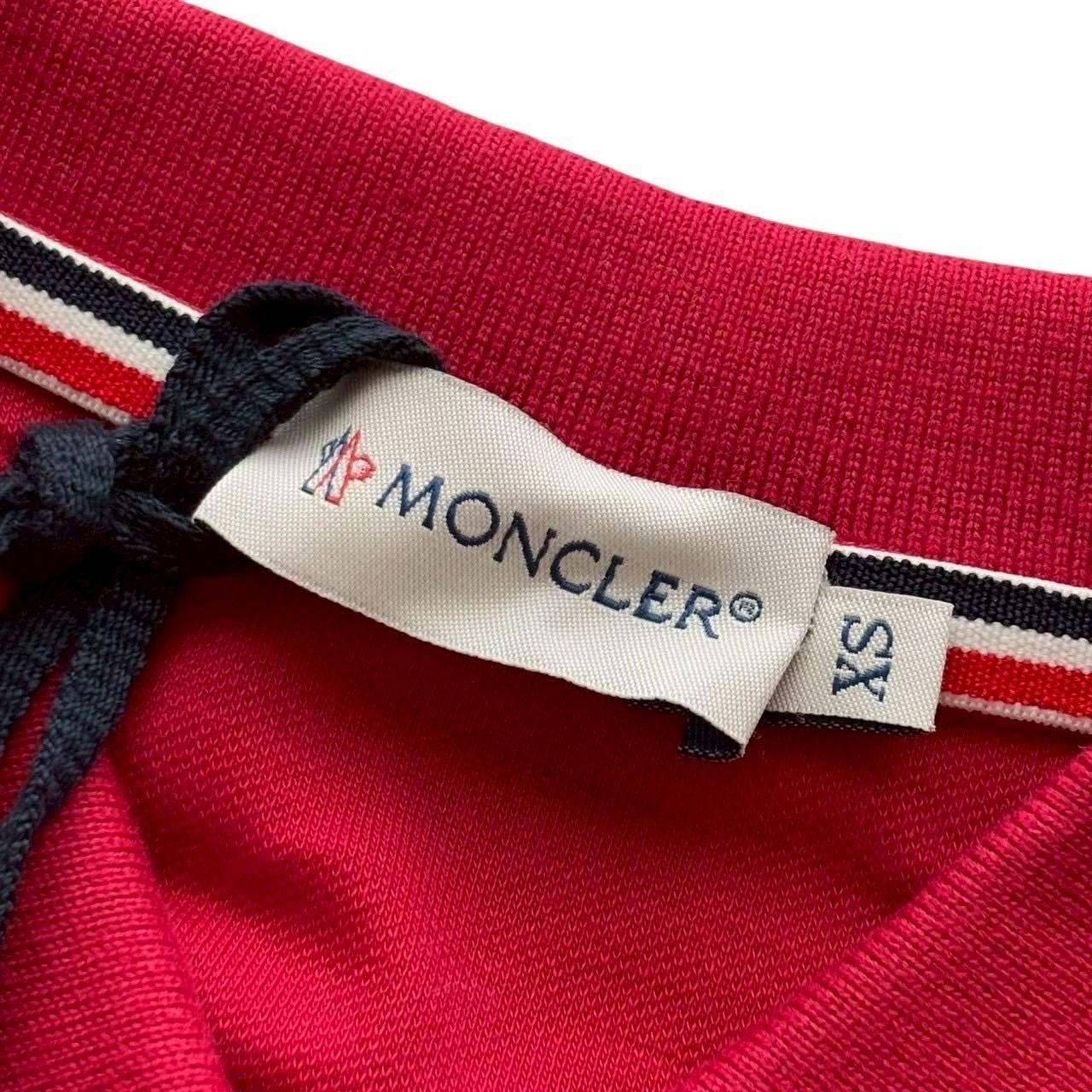 未使用 MONCLER モンクレール ポロシャツ 赤 MAGLIA POLO MANICA