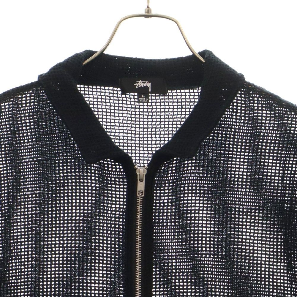 STUSSY (ステューシー) 22SS COTTON MESH ZIP LS SHIRT コットン