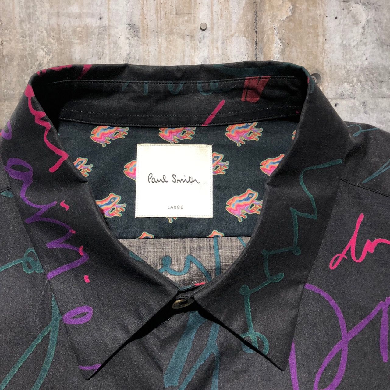 Paul Smith(ポールスミス) 18AWメッセージプリントシャツ PF-WR-31954