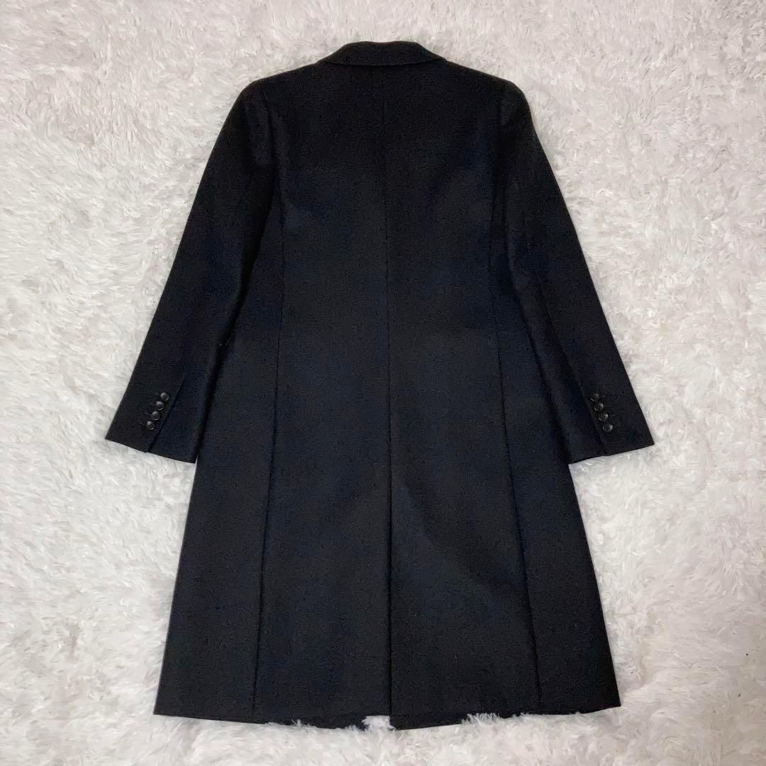 美品】PAUL SMITH チェスターコート ウール キュプラ 黒 紫 38