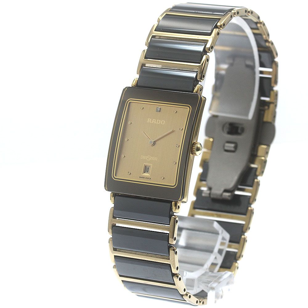 1円〜 1円～ ラドー RADO ダイヤスター レディース クオーツ スクエア