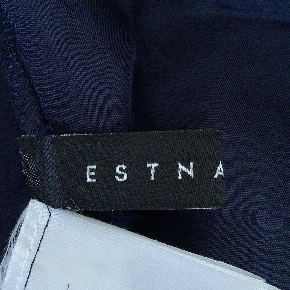 ESTNATION - ESTNATION(エストネーション) 長袖セーター サイズM レディース - ダークネイビー クルーネック ESTNATION - ESTNATION(エストネーション) 長袖セーター サイズM