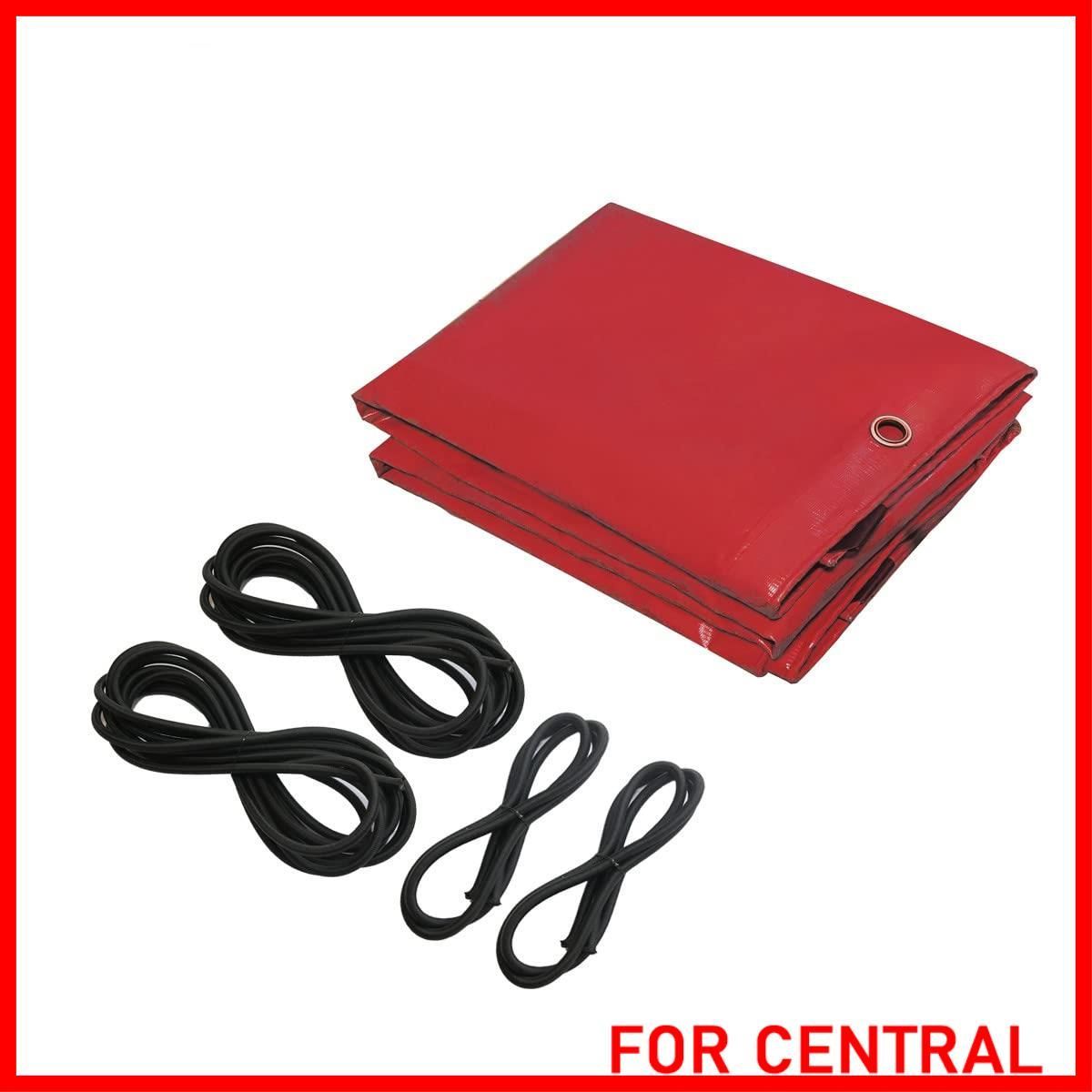 トラック 荷台シート 3.6ｍ×2.4ｍ 1t 1.5t 2t対応 580ｇ ㎡厚手 防水仕樣 PVC帆布 ゴムロープ付属 トラックシート 日焼け防止 耐凍性 耐候性 四角加固 レッド