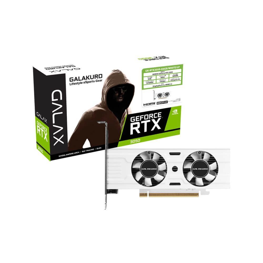 玄人志向 GK-RTX3050-E6GB|WHITE|LP
