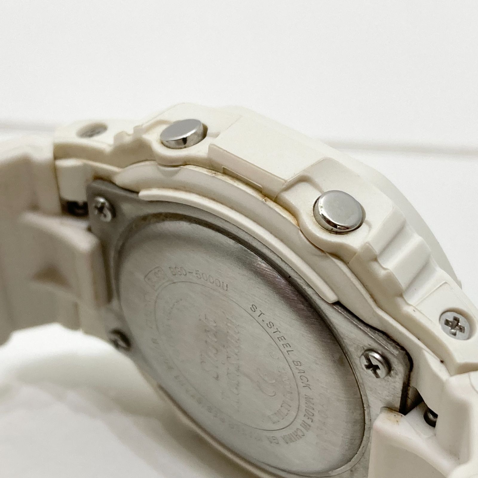 CASIO Baby-G 電波ソーラー BGD-5000U 3493 ホワイト/ピンク カシオ 