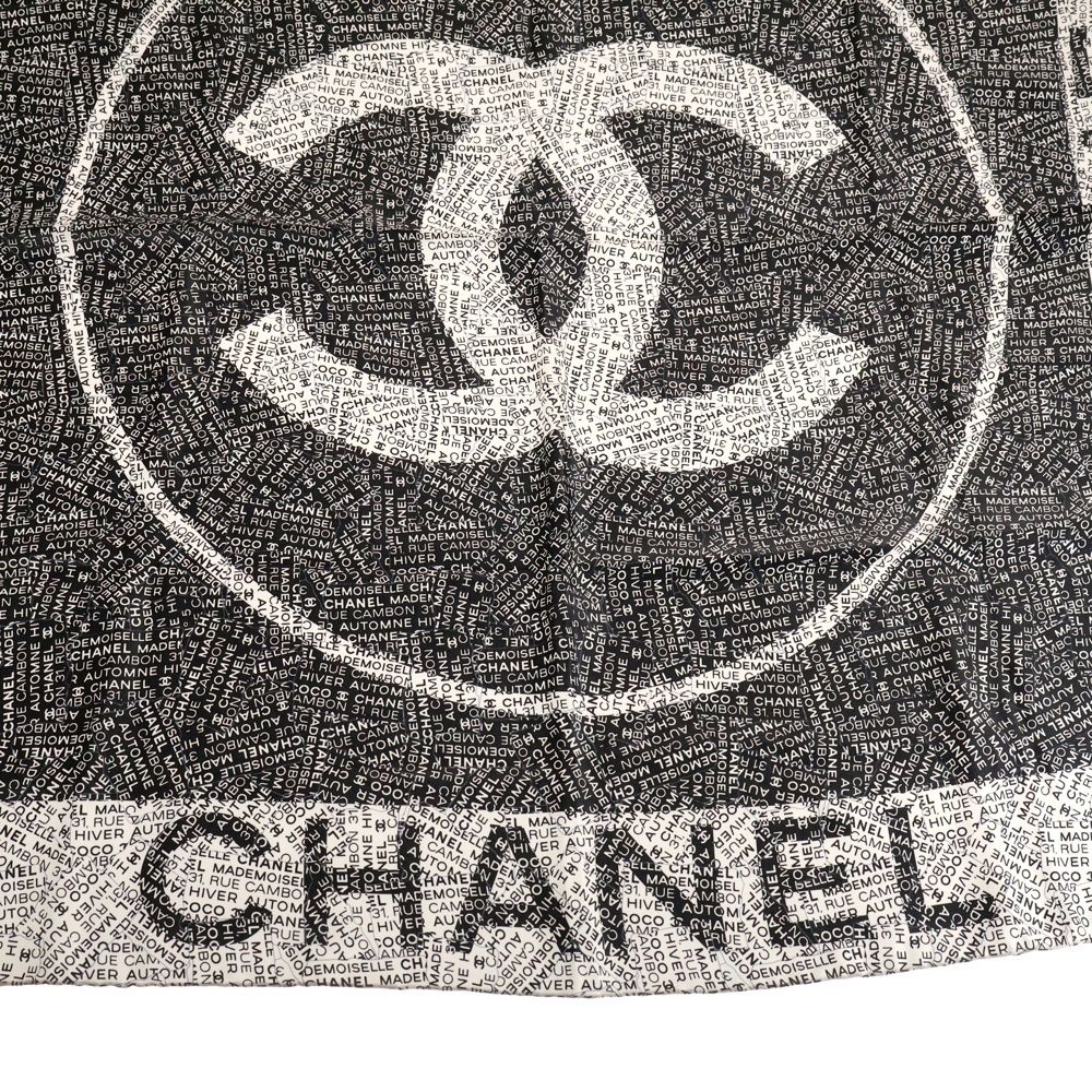 CHANEL (シャネル) モノクロロゴ ココマーク シルク 大判