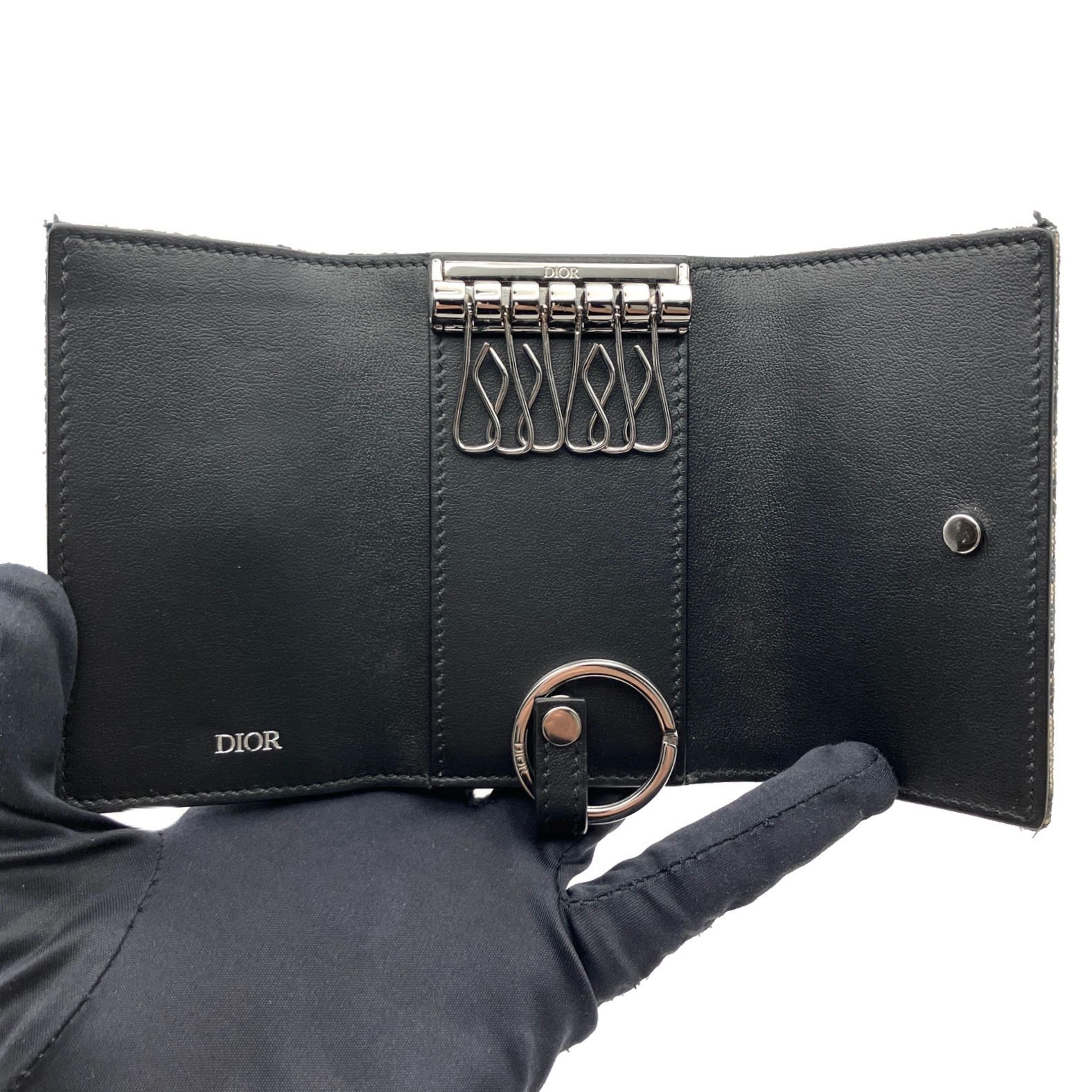Dior ディオール オブリーク 6連 キーケース ジャガード