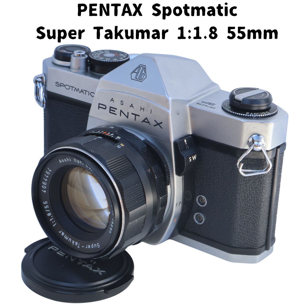 フィルムカメラ Pentax SP + takumar 55mm 1.8 Q336 PENTAX SP + Super Takumar 1:1.8 55mm 整備済 - メルカリ