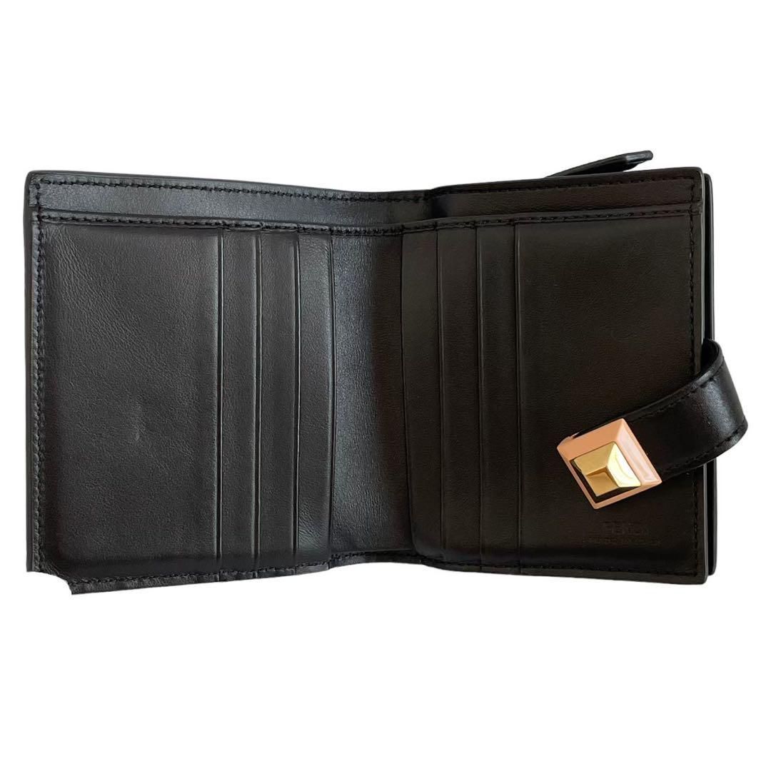 FENDI フェンディ 8M0386 二つ折り財布スタッズ コンパクト FENDI フェンディ 8M0386 二つ折り財布スタッズ コンパクト
