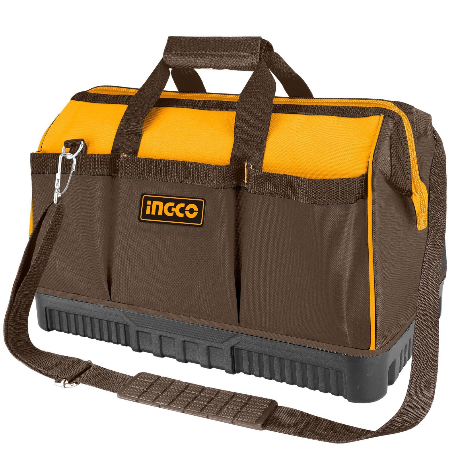 道具袋B Mサイズ INGCO ツールバッグ 工具用道具袋 工具入れ 多機能 大容量 防水1680Dポリエステル ペグケース ツールケース HTBG08
