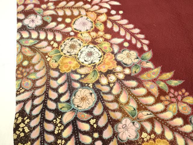 平和屋着物○越後十日町の一流染匠 桐屋・翠山工房 訪問着 辻が花 暈し  