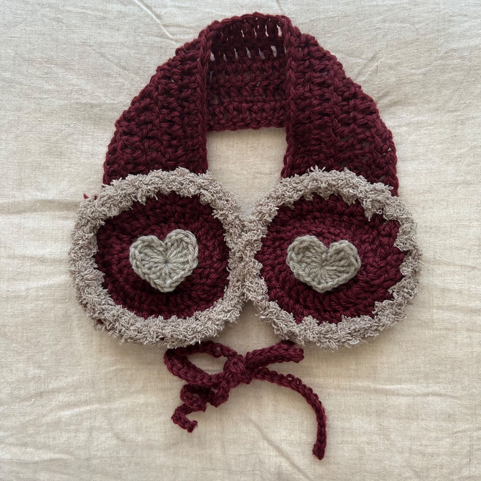 売り切れ続出！》ハンドメイド イヤーマフ 耳あて 耳当て 編み物 かぎ