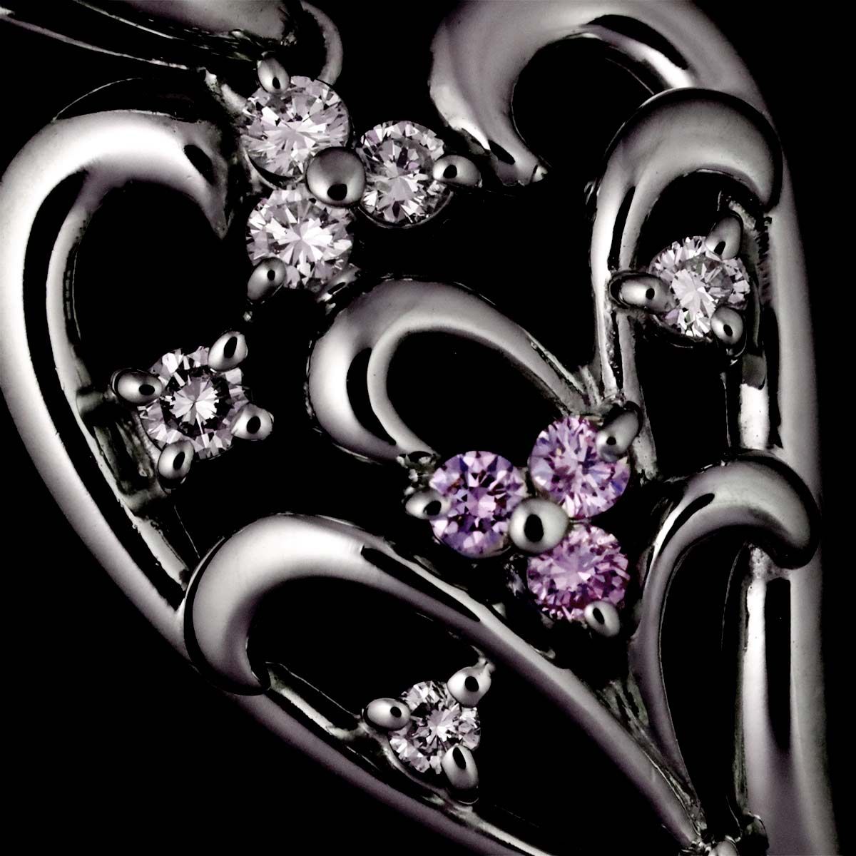 タサキ TASAKI ピンクダイヤ ダイヤ 0.22ct ハート ペンダント