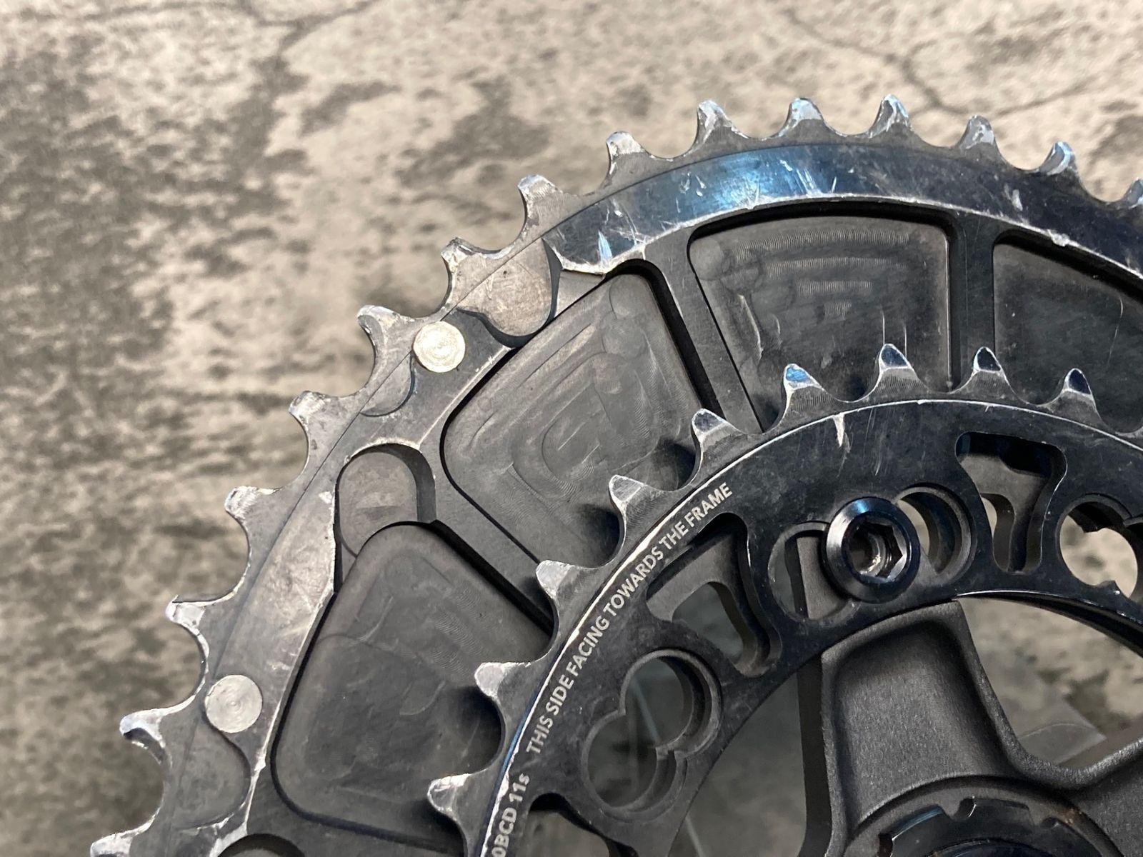 ROTOR クランク　IN POWER 170mm ROTOR INpower グロス Shimano 2x12 クランクセット