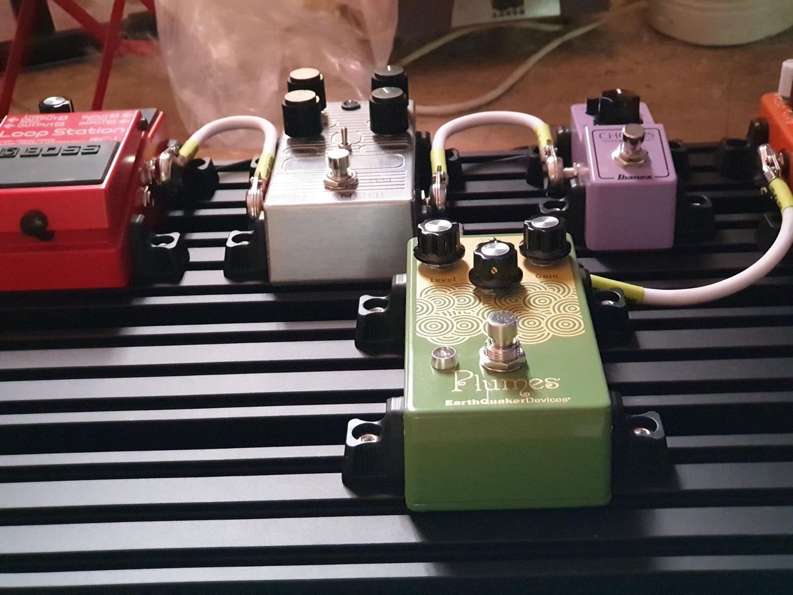 クランプブロック固定効果ペダルボードアルミニウム合金超軽量キャリングバッグ付き