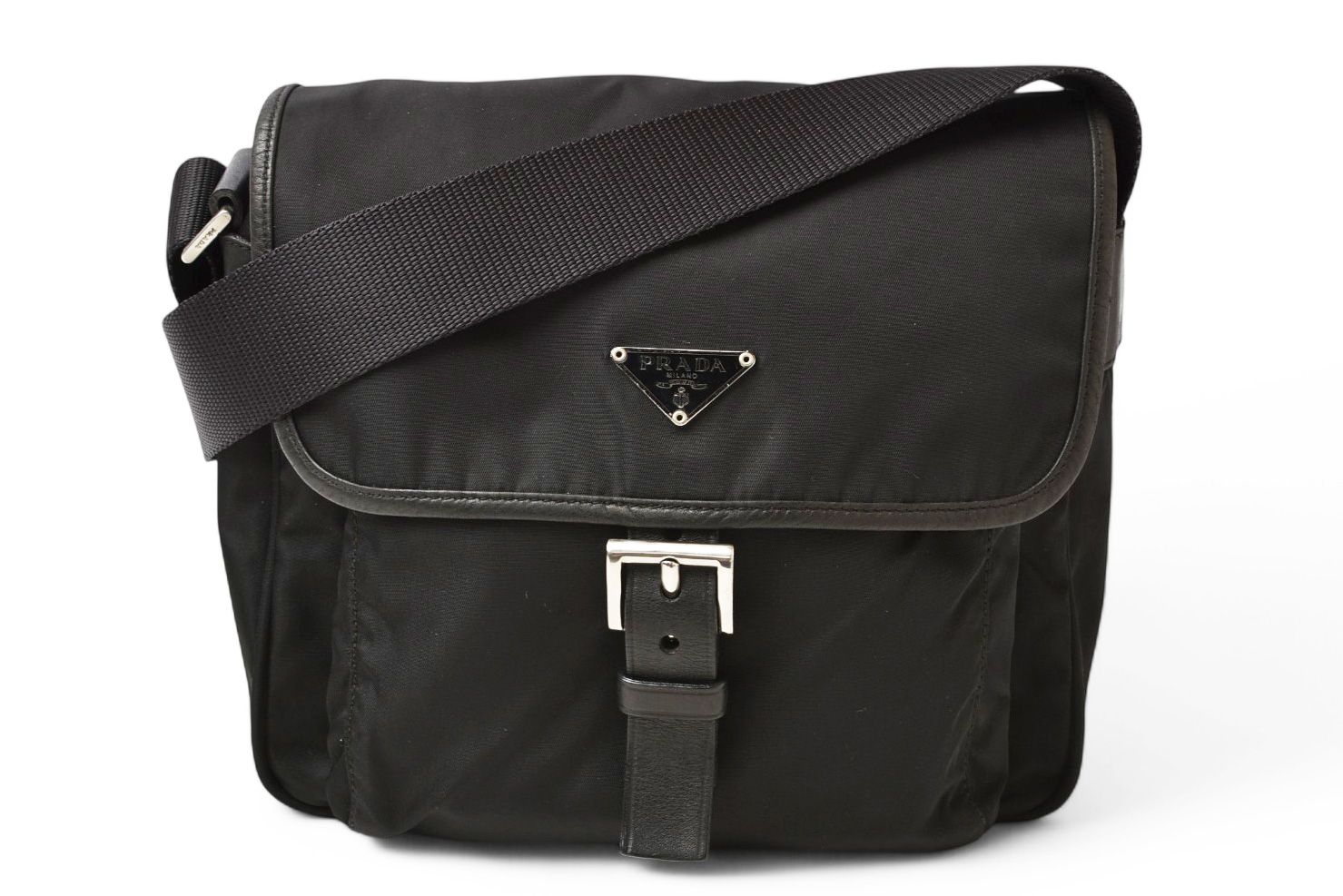 プラダ ショルダーバッグ PRADA クロスボディバッグ ナイロン ブラック 
