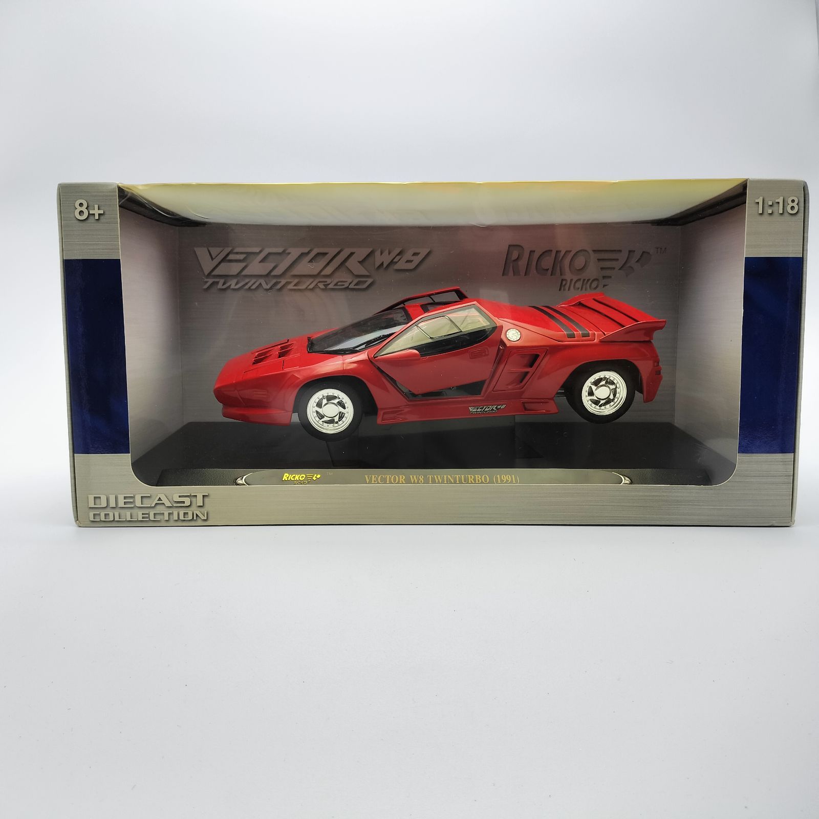 京商 1|18 ベクターW8 ツインターボ VECTOR W8 TWIN TURBO リコー RICKO オートアート クラッシクカー ダイキャスト メタル ミニカー アンティークカー モデルカー ミニチュアカー