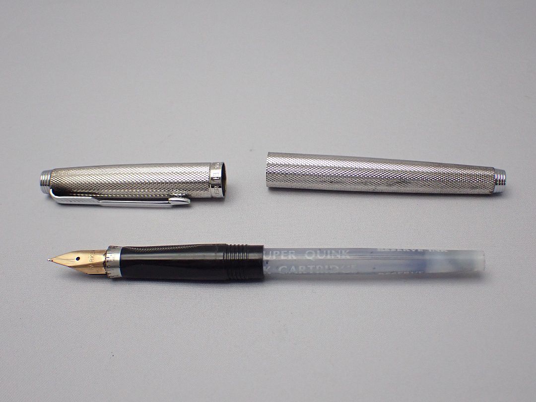 パーカー 75 万年筆 14Kペン先 XF字 シルバーメッキ - メルカリ