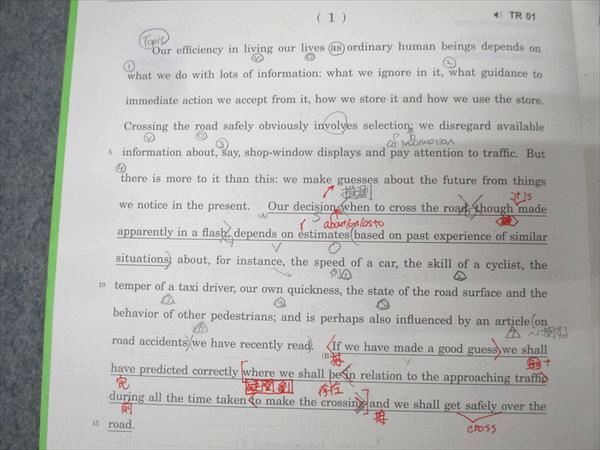 駿台 英語 英文読解S テキスト 2024 通年 廣田睦美 008s0B