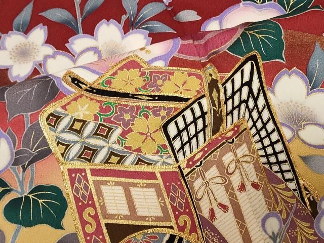 ベストストア日本一受賞店！■平和屋着物■豪華振袖　駒刺繍　遠山舞花文　暈し染め　金彩　逸品　e1536 ベストストア日本一受賞店！□平和屋着物□豪華振袖 駒刺繍 吉祥