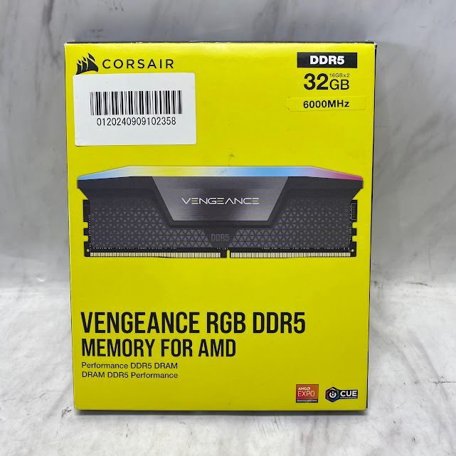 【美品】CORSAIR DDR5-6000MHz デスクトップPC用メモリ16GB×2枚 CMK32GX5M2 E6000C36 A0816 0925ML012 0120240909102358