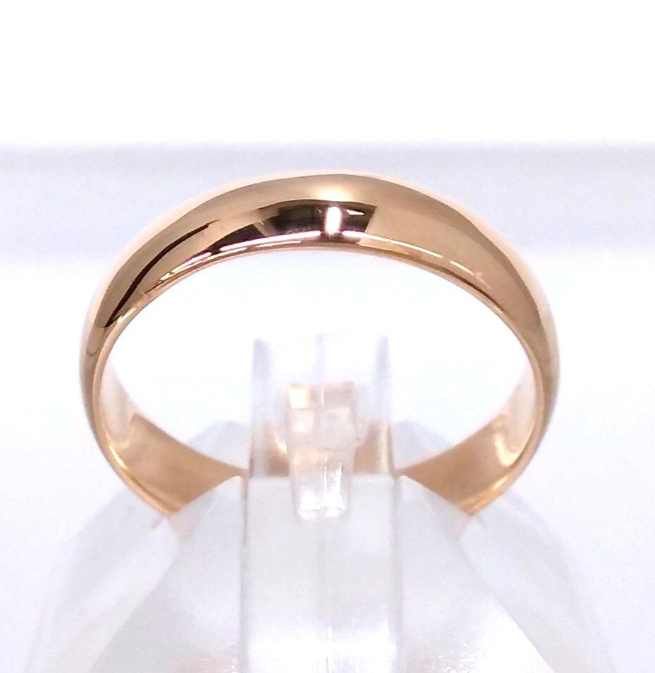 K18 甲丸リング 約11号 4.7g 甲丸リング 指輪 K18 18金