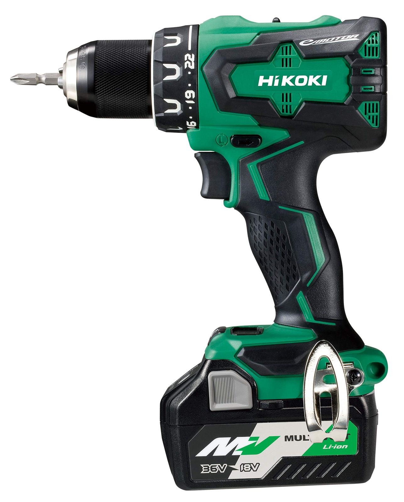 HiKOKI ハイコーキ コードレスドライバドリル マルチボルトシリーズ DS18DBSL 2LXPK 最大トルク70N m 急速充電器 ケース付