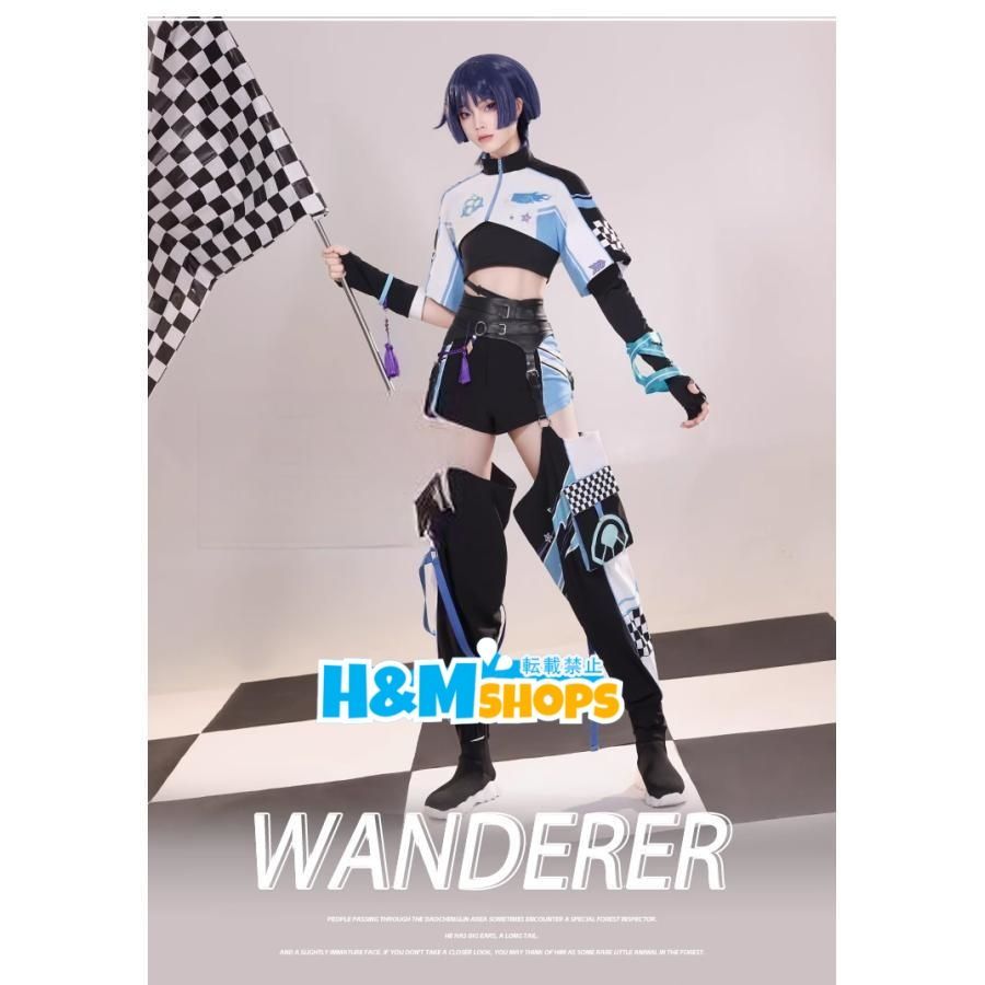 三分妄想 原神 コスプレ スカラマシュ 放浪者 コスプレ 衣装 ウイッグ 追加可