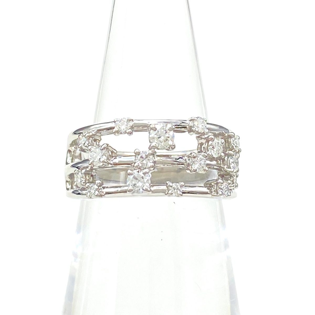 タサキ TASAKI メレダイヤ デザインリング プラチナ 指輪 リング 10号 Pt900 ダイヤモンド レディース