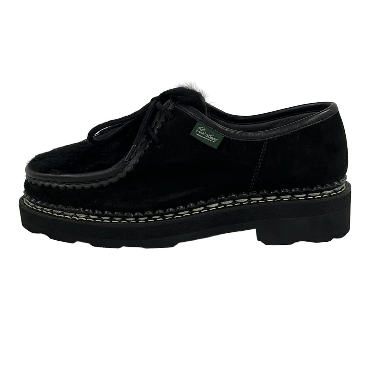 Paraboot パラブーツ シューズ 21 レディース - 黒 Y sコラボ ファー