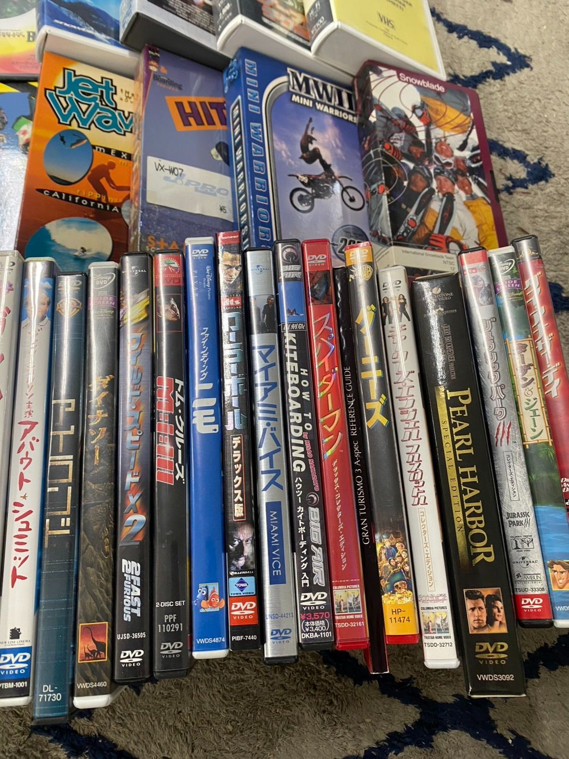 VHS ビデオテープ DVD ターミネーター ハリーポッター スパイ