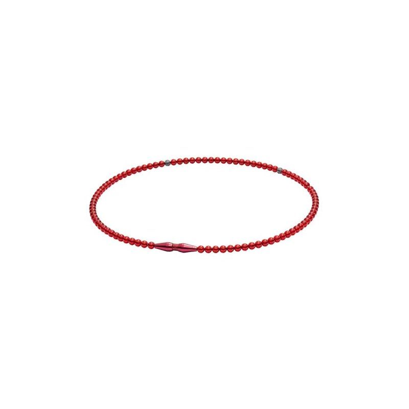 ファイテン EXTREME クリスタルタッチ45cm レッド RAKUWAネックレス