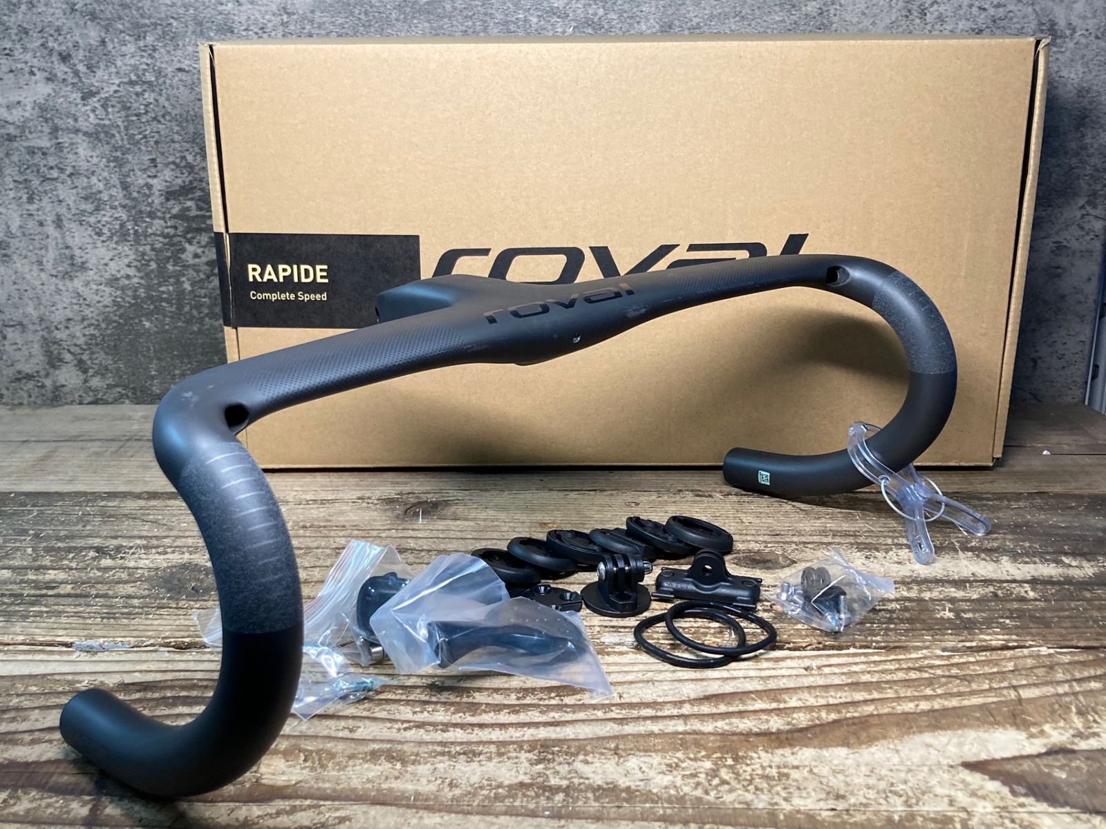 JM375 ロヴァール ROVAL RAPIDE RD COCKPIT 一体型 カーボン ドロップハンドル Φ31.8 400|90MM