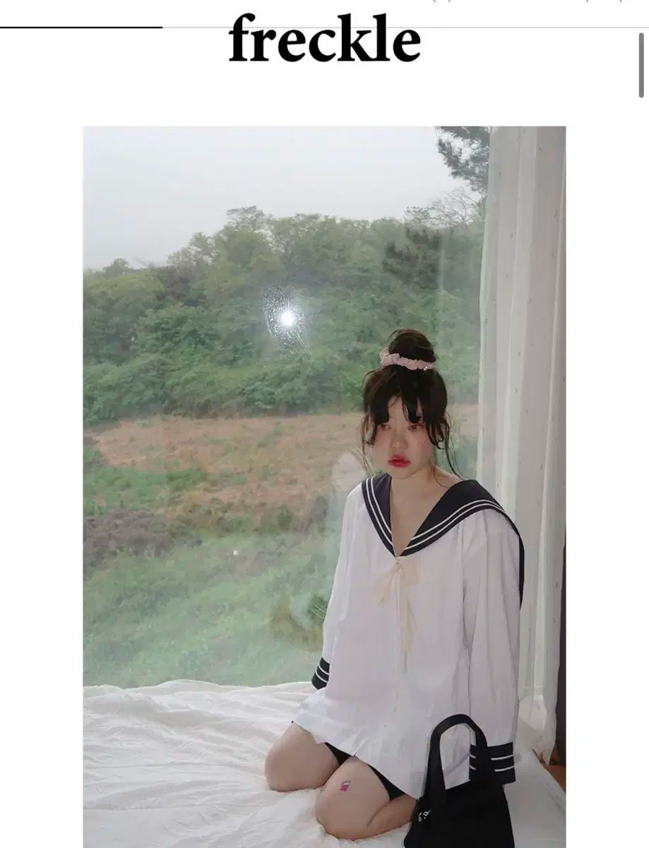 freckle seoul セーラー カラー ストラップ ドレス freckle セーラー襟  