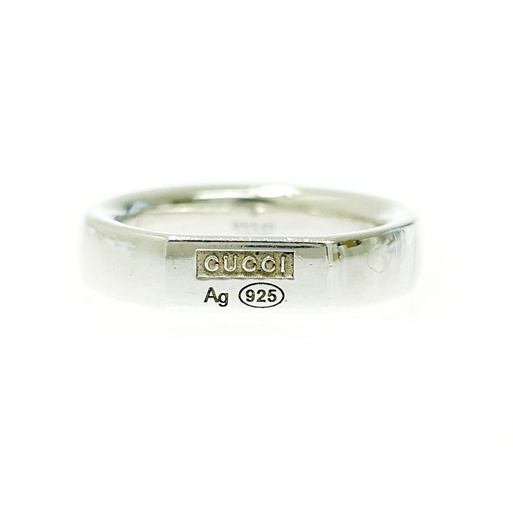 GUCCI グッチ シルバー ロゴ リング 8.5g 925刻印 412242 リング 指輪