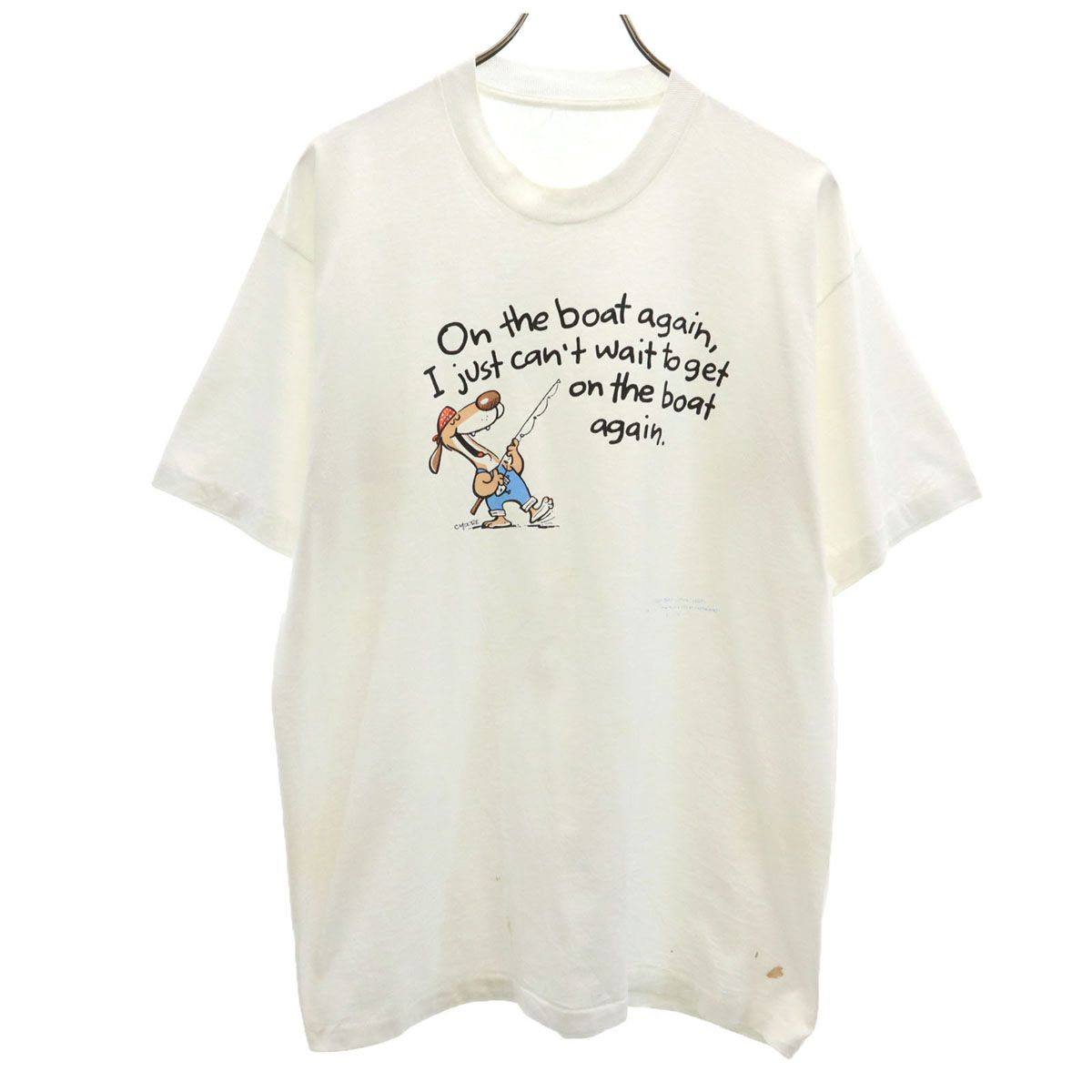 OLD オールド 80s 90s 半袖 シングルステッチ Tシャツ ホワイト メンズ 