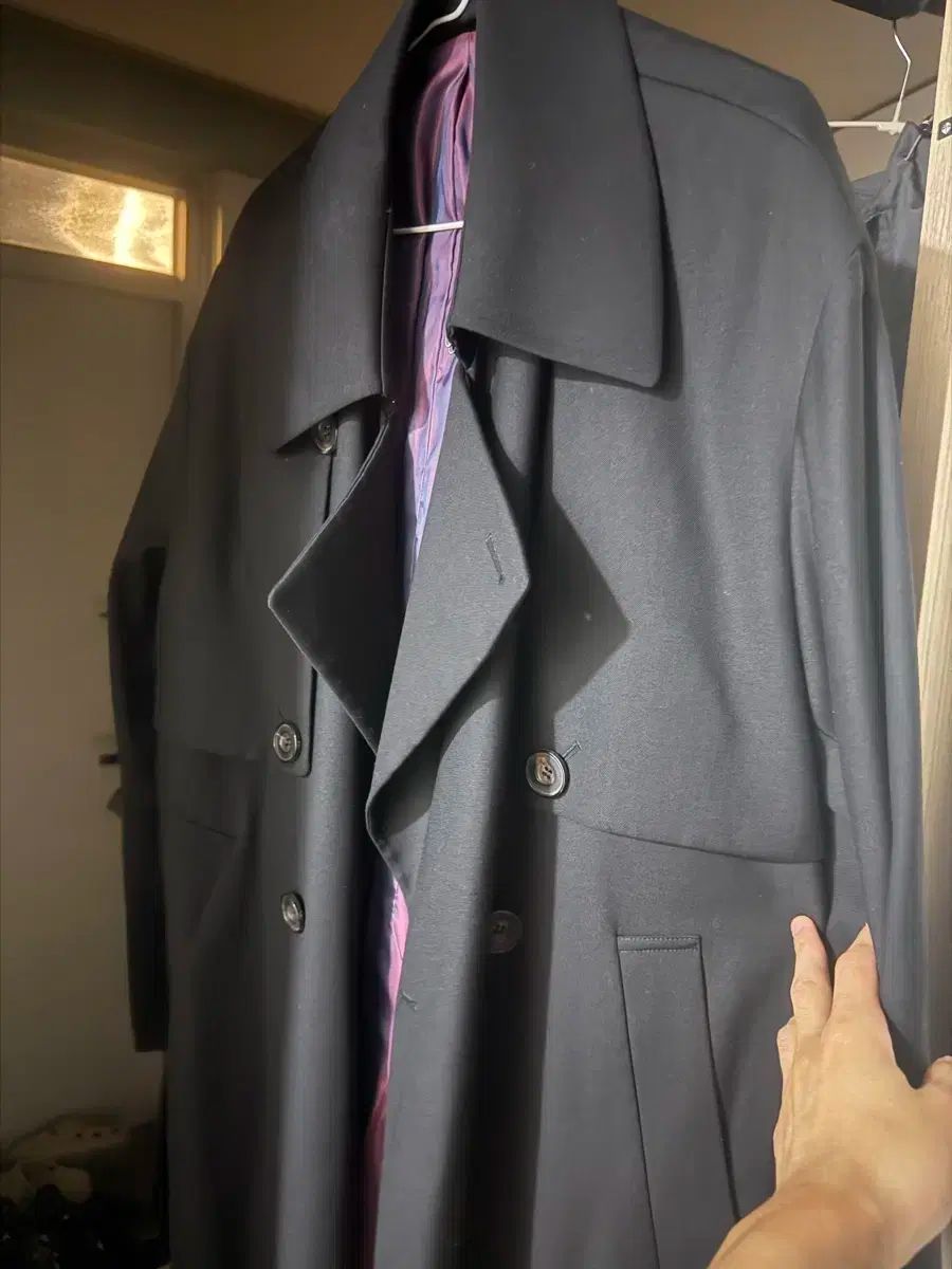 JUAN HOMME ジュアンオム トレンチコート S 黒