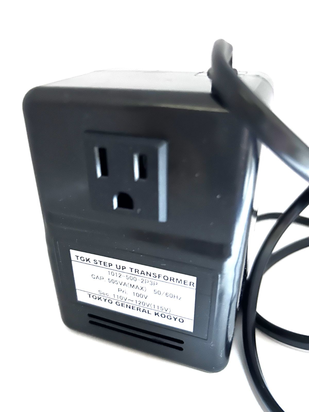 変圧器 ステップアップトランス 500 W アースピン付 1012-500-2 P 3 P変圧器工房