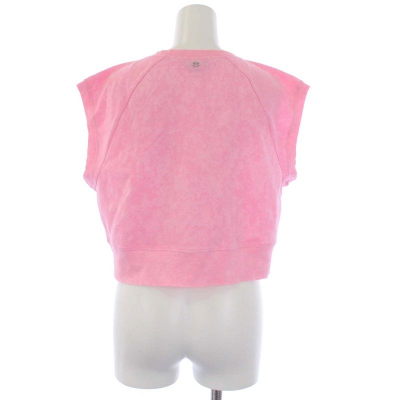 シャネル CHANEL 23SS ロゴ クロップド カットソー 半袖 ココ