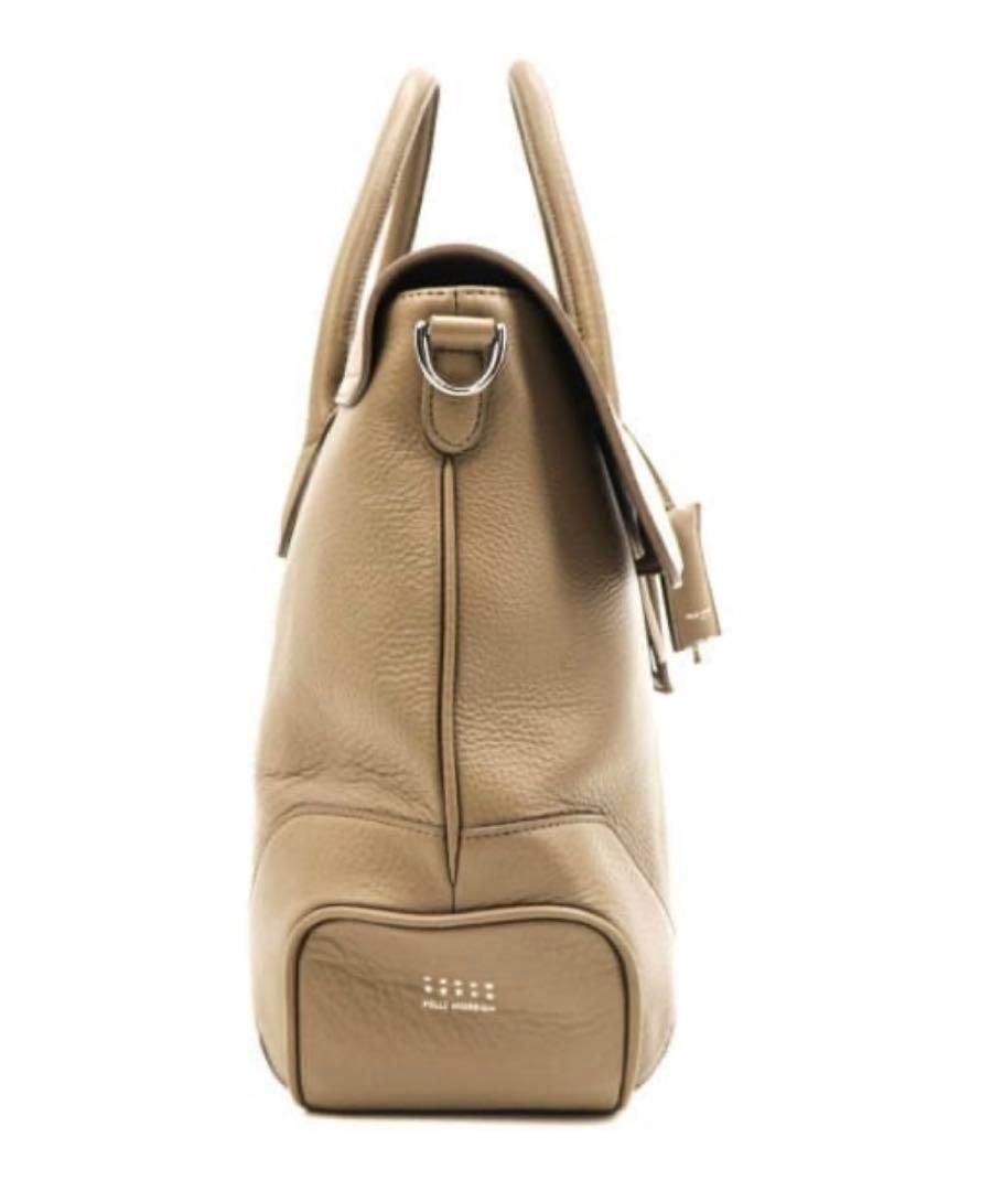 【美品】ペッレモルビダ フラップトートバッグ 2way LEON×ジローラモ ペッレモルビダ バッグ 10周年限定モデル シュリンクレザー