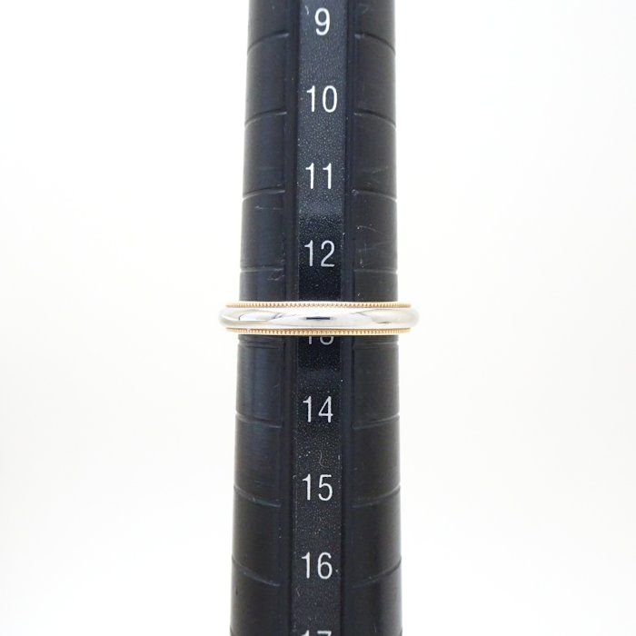 TIFFANY&Co. ティファニー ミルグレイン リング 指輪 3.5mm 12.5号 コンビカラー Pt950プラチナxK18YG イエローゴールド /290338【BJ】