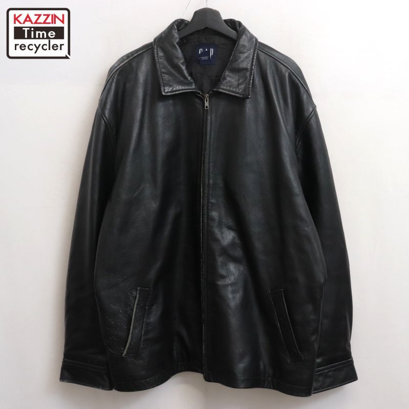 00s GAP レザージャケット メンズ 表記XXLサイズ