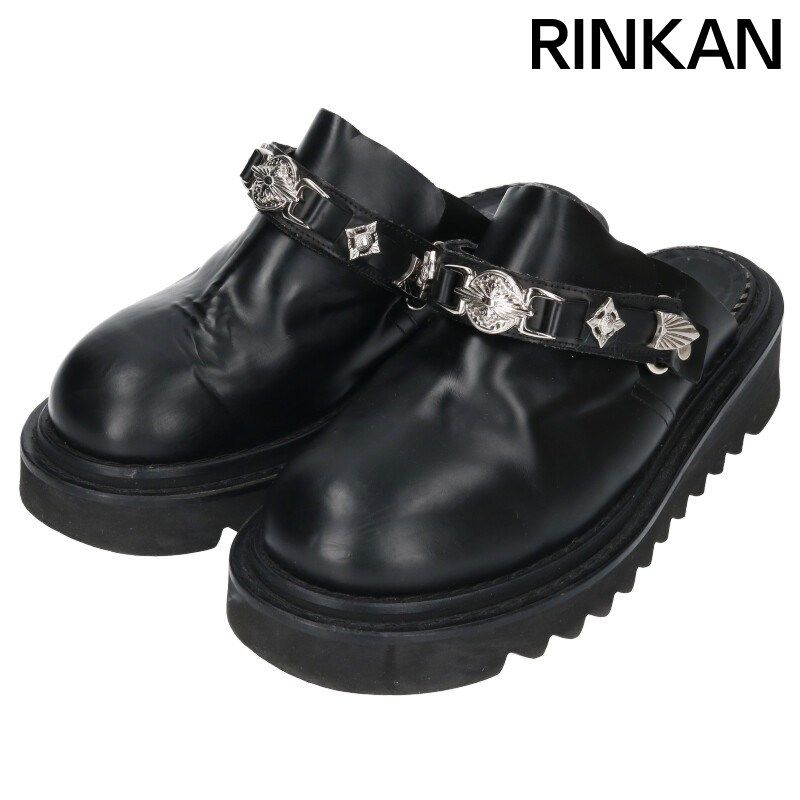 トーガ AJ1249 FLAT SHOES メタルバックルチャンキーレザーサンダル メンズ 42
