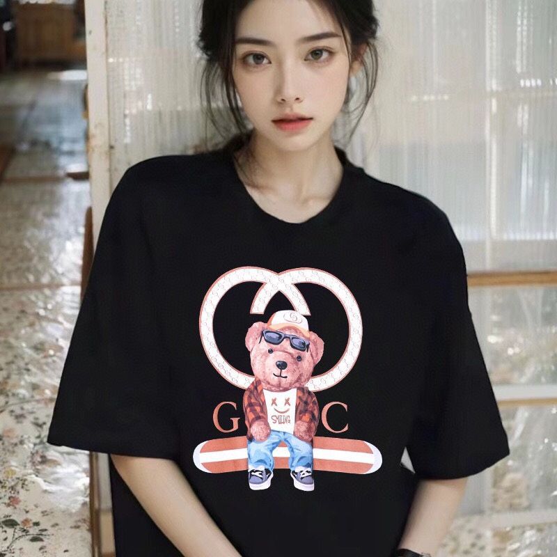 GUCCI グッチ/くまちゃん可愛いプリント半袖Tシャツ、男女共通 - メルカリ