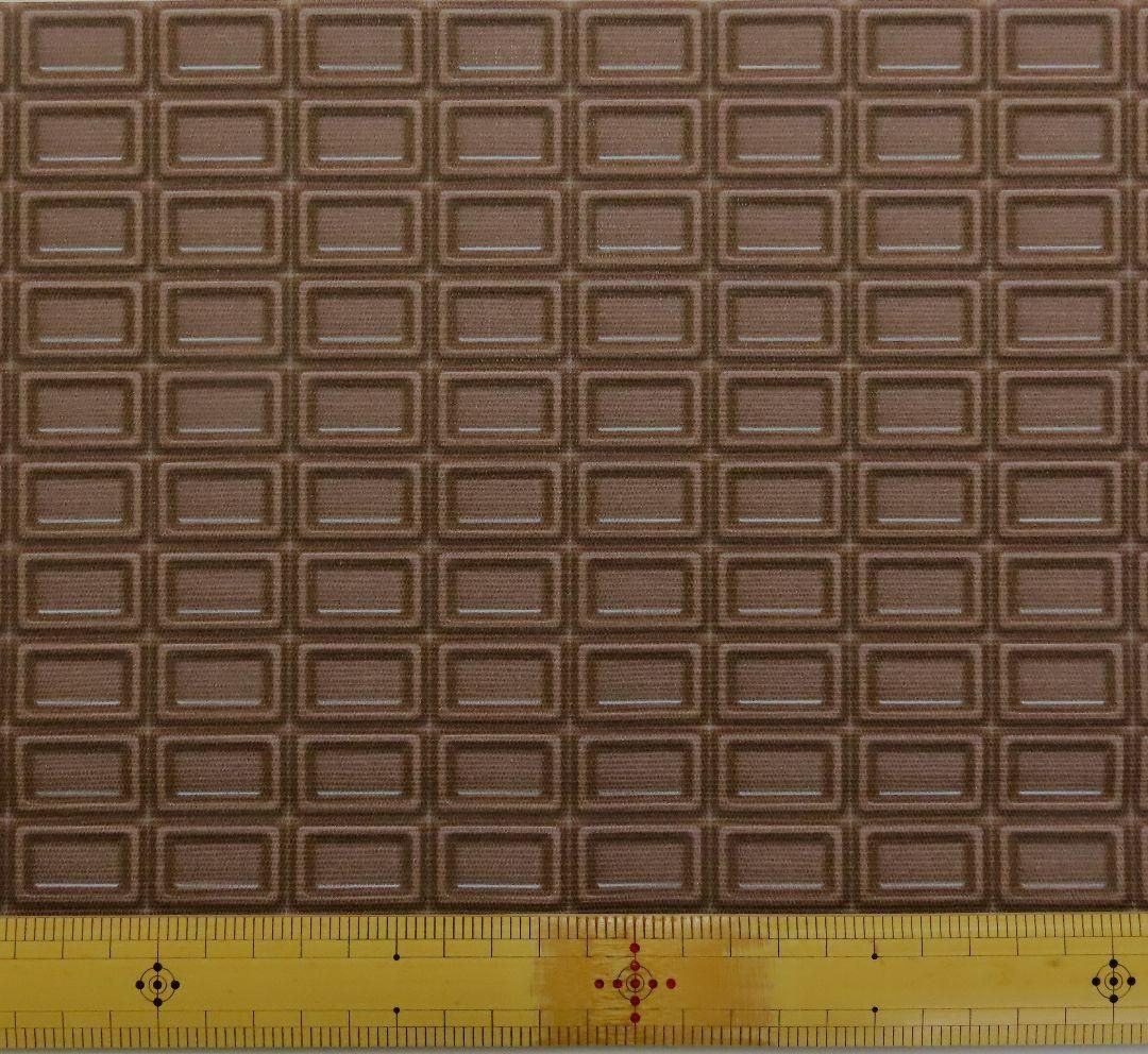 ゆきちゃん限定】X229 チョコレート柄 板チョコ ミルク 布 1m - メルカリ