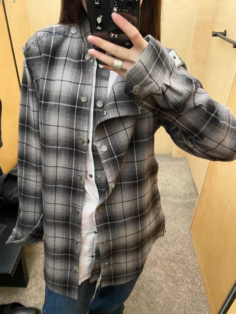 Y/PROJECT SNAP OFF FLANNEL SHIRT