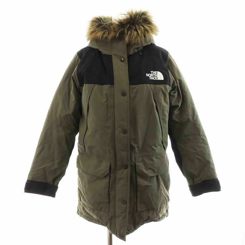 THE NORTH FACE ダウンジャケット カーキ ロング フード ファー THE NORTH FACE ダウンジャケット カーキ ロング フード ファー