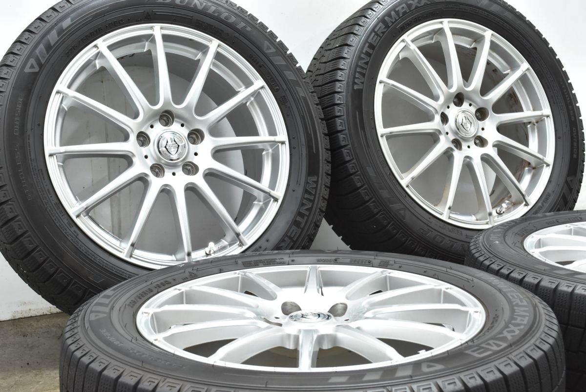 交換用に Weds ジョーカー 18in 7J 53 PCD114.3 ダンロップ ウィンターマックス03 225 55R18 エルグランド クロストレック
