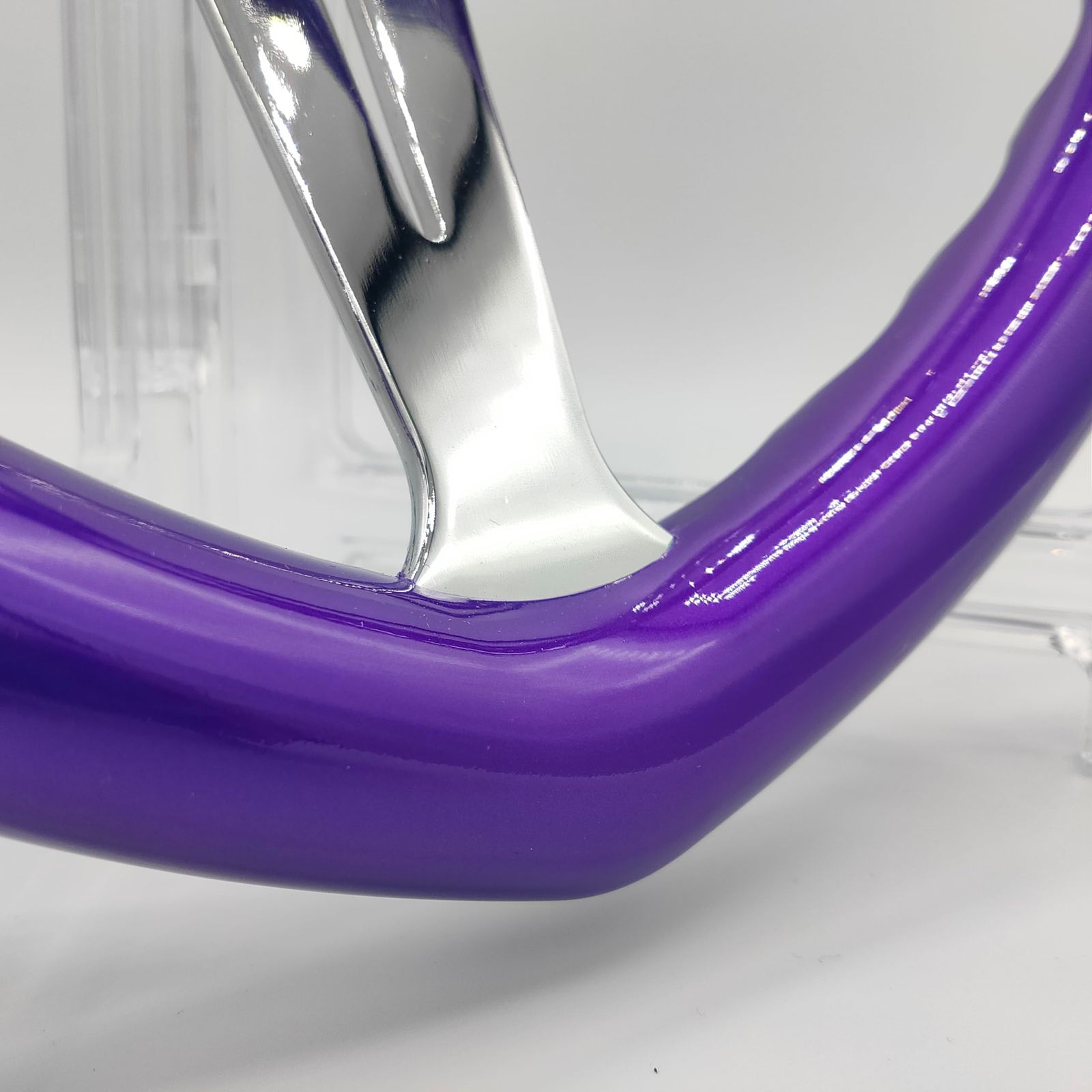 ハート ステアリングホイール ハンドル かわいい 良い (パープル